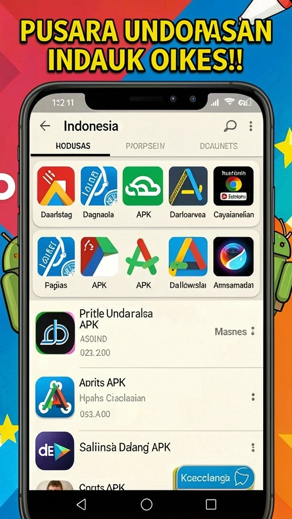 Menampilkan tampilan utama antarmuka pengguna yang menarik.