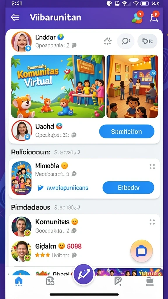 Fitur sosial yang memungkinkan interaksi antar pemain.