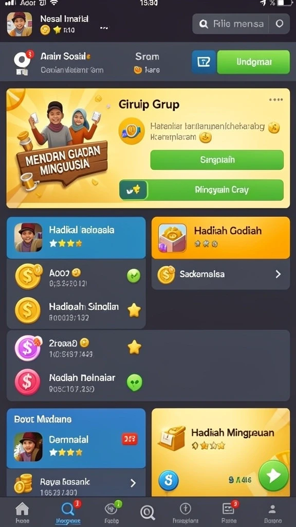 Kesempatan untuk memenangkan hadiah besar dalam kompetisi.