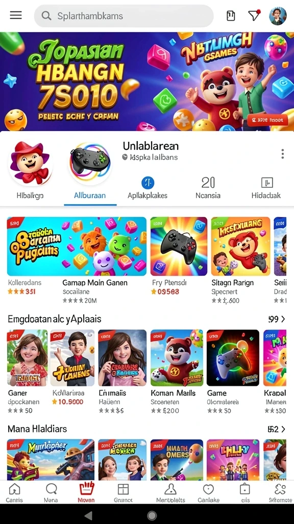 Tampilan antarmuka EMON77 yang menarik dan ramah pengguna.