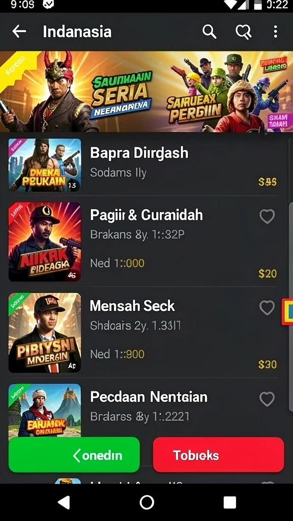 Tangkapan layar menampilkan pemandangan indah dunia F08.
