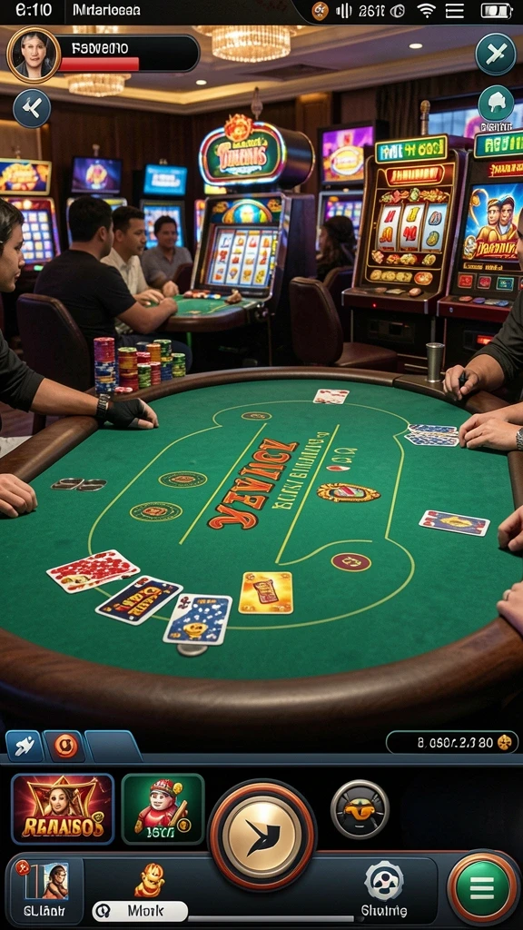 Tampilan mesin slot yang menarik dengan efek visual yang menawan.