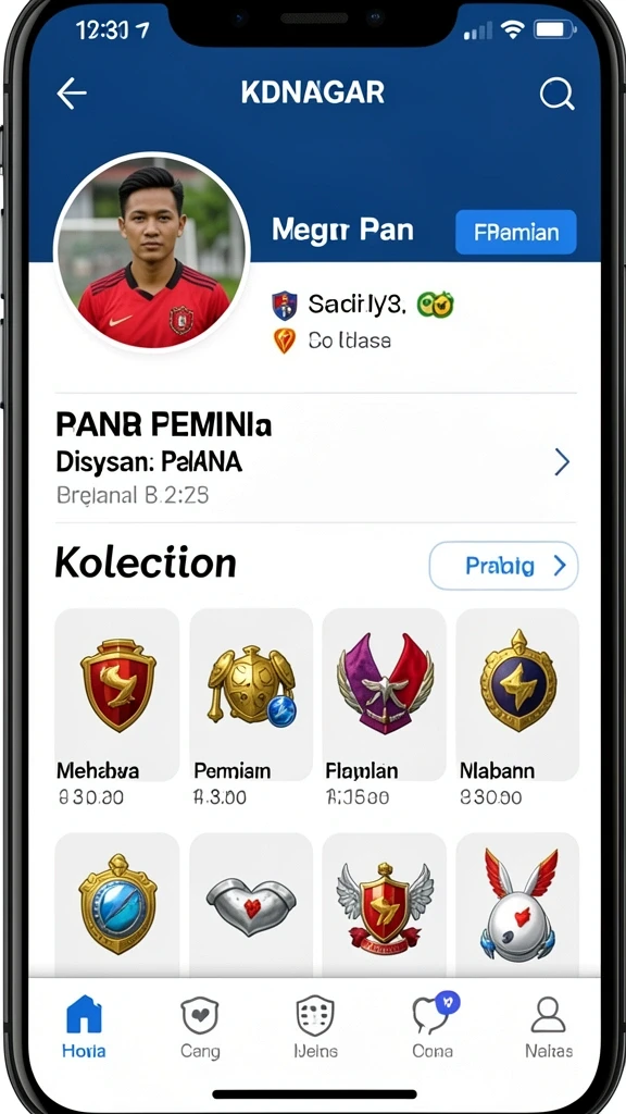 Screenshot menunjukkan interaksi dalam komunitas pemain.