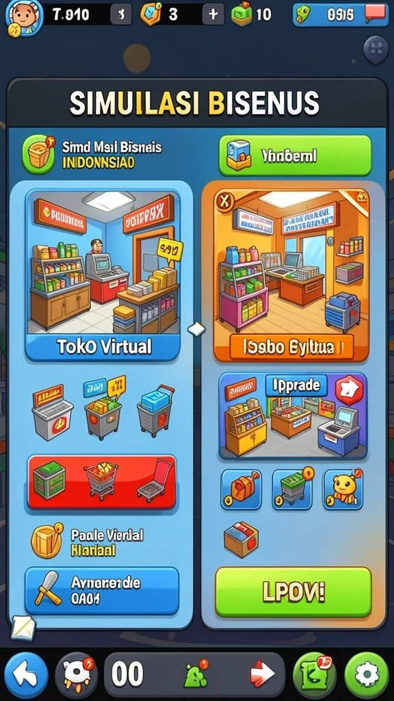 Tampilan antarmuka pengguna yang menarik.