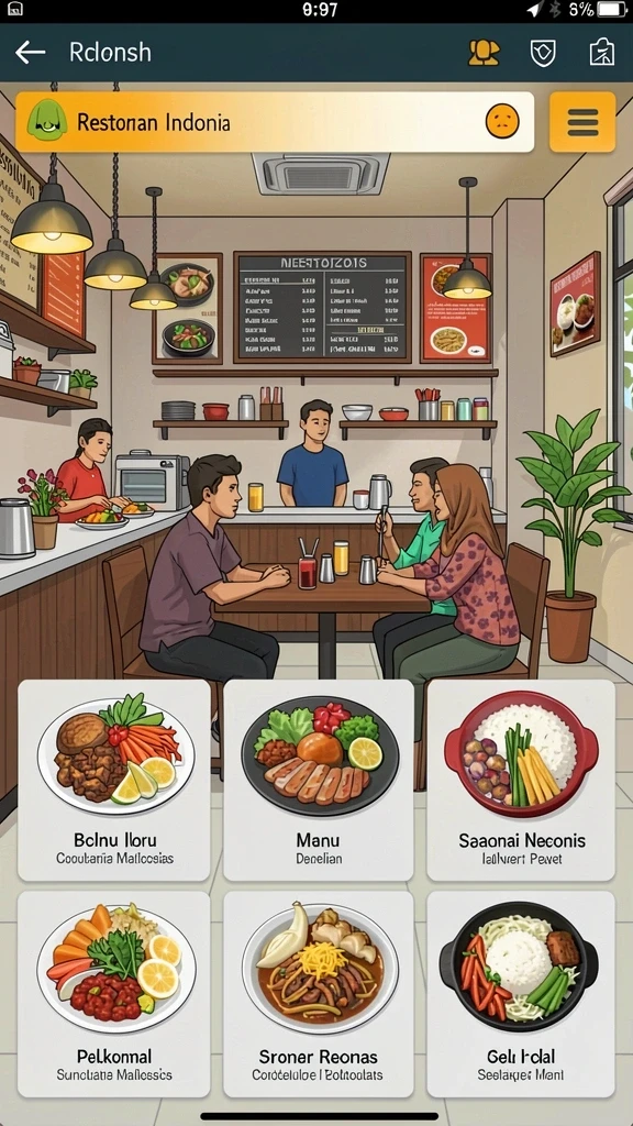 Tampilan antarmuka utama yang modern dan intuitif.