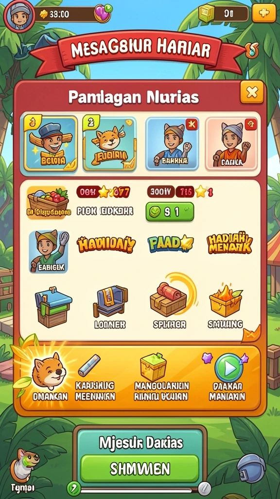 Leaderboard yang menunjukkan peringkat pemain untuk meningkatkan kompetisi.