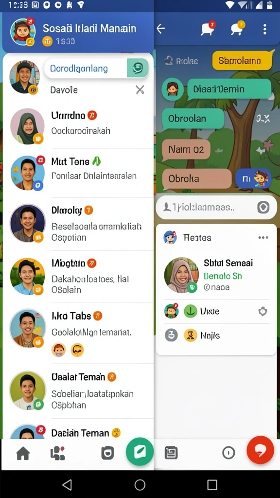 Tampilan awal yang menarik dan interaktif.