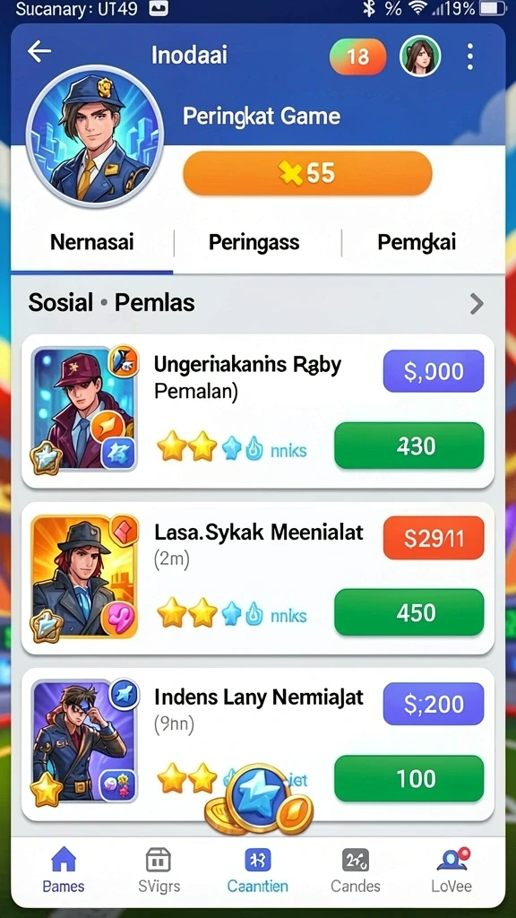 Tampilan antarmuka yang menarik dan mudah digunakan.