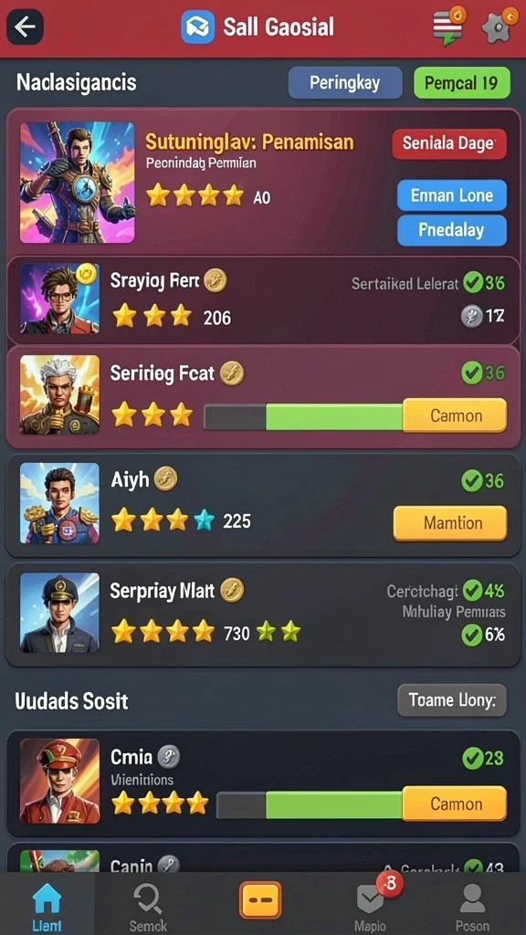 Fitur multiplayer yang memfasilitasi pertempuran antara pemain.