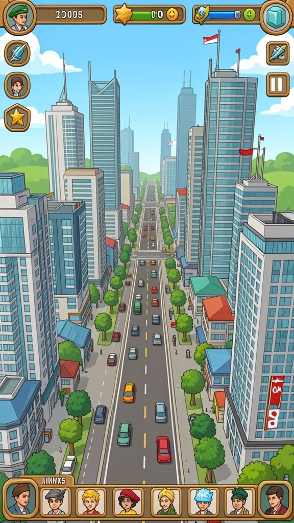Screenshot menampilkan antarmuka utama permainan RICH7.