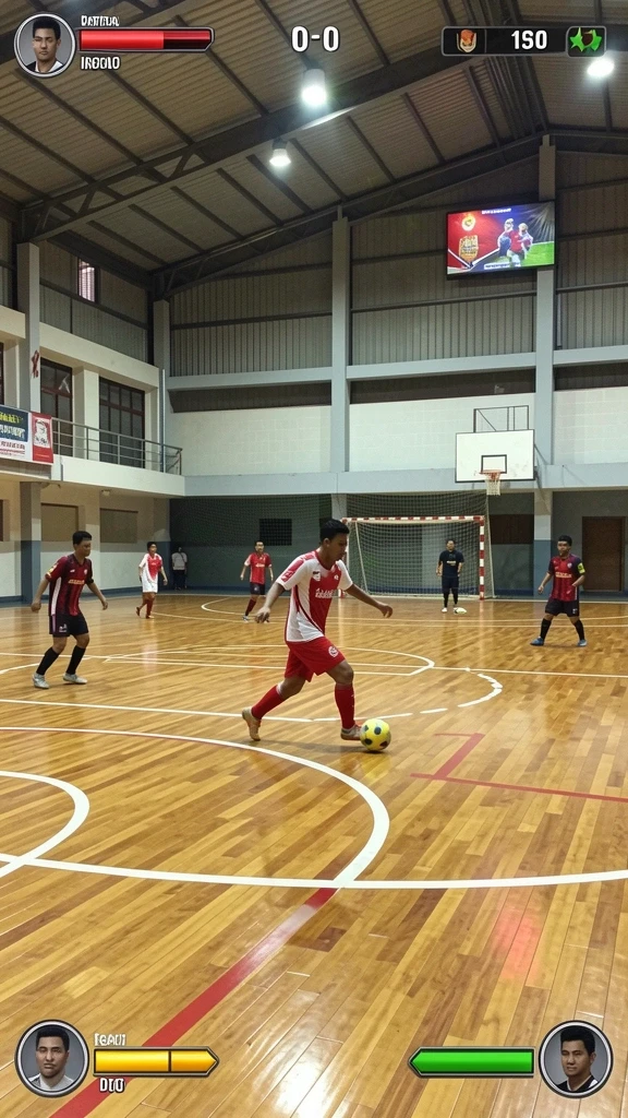 Gambar menunjukkan karakter utama dalam aksi seru.