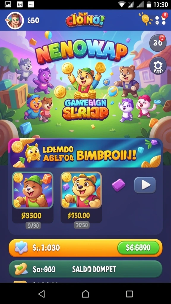 Screenshot aplikasi ZONA66 menampilkan dunia permainan yang menakjubkan.
